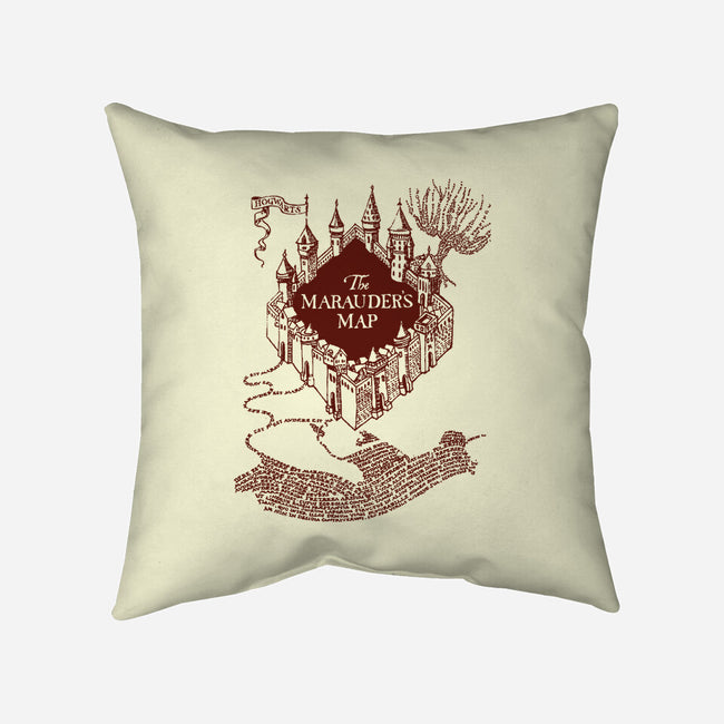 Marauder's Map-None-Removable Cover-Throw Pillow-dalethesk8er