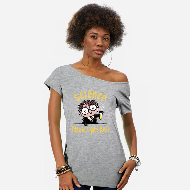 Magic That Is Real-Womens-Off Shoulder-Tee-Wenceslao A Romero