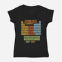 The Periodic Table Of Intergalactic Elements-Womens-V-Neck-Tee-kg07