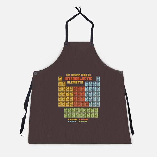 The Periodic Table Of Intergalactic Elements-Unisex-Kitchen-Apron-kg07