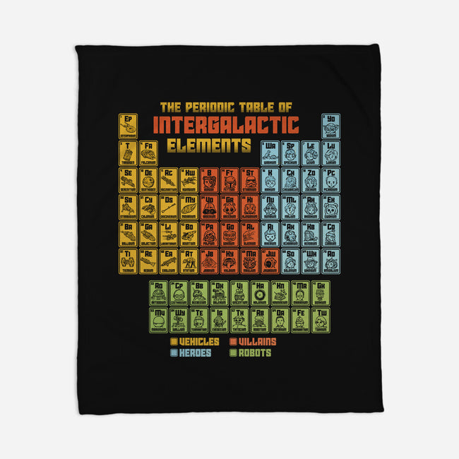 The Periodic Table Of Intergalactic Elements-None-Fleece-Blanket-kg07