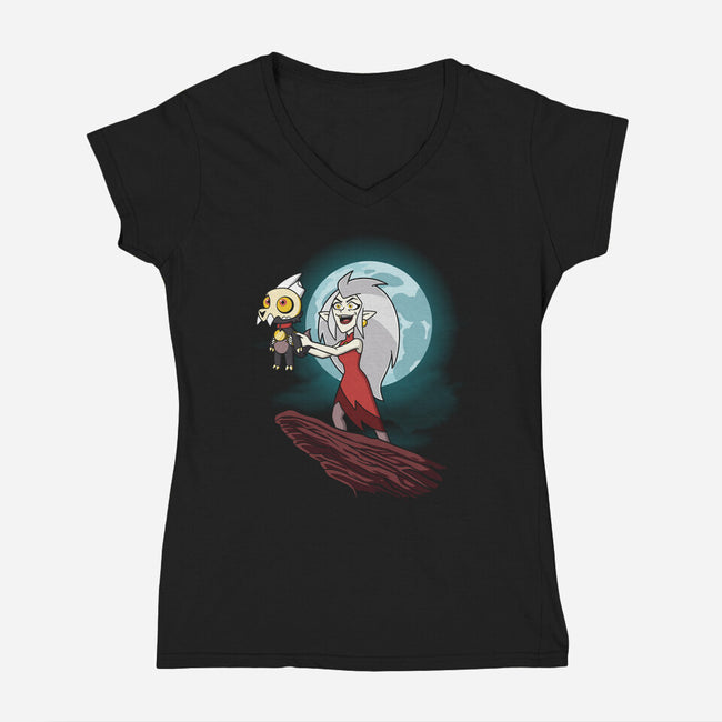 The Titan King-Womens-V-Neck-Tee-jasesa