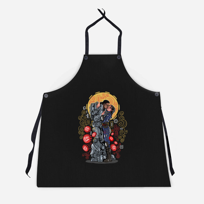 Wasteland Kiss-Unisex-Kitchen-Apron-zascanauta