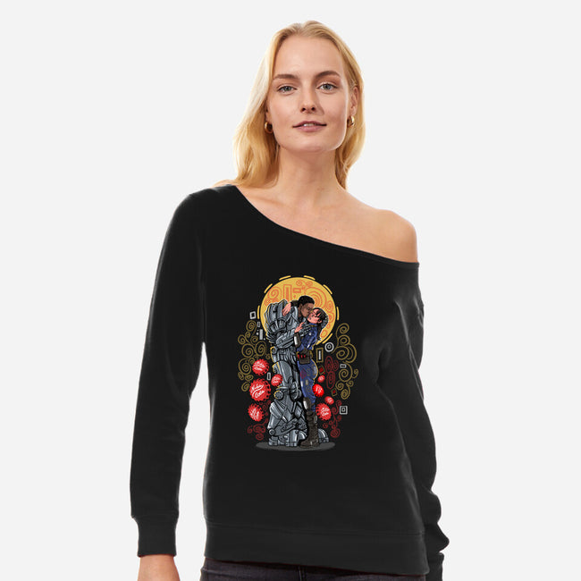 Wasteland Kiss-Womens-Off Shoulder-Sweatshirt-zascanauta