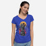 Wasteland Kiss-Womens-V-Neck-Tee-zascanauta