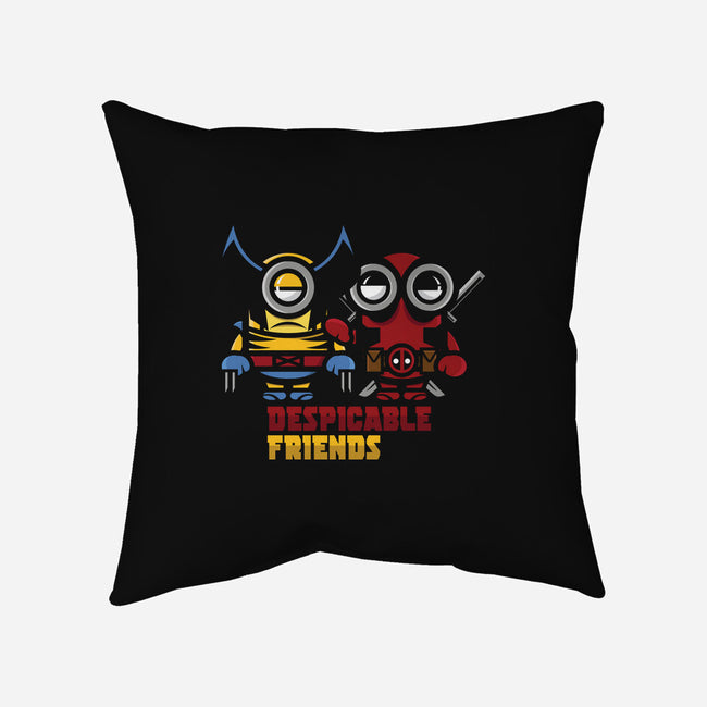 Despicable Friends-None-Removable Cover-Throw Pillow-jrberger