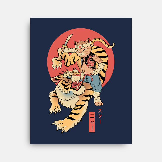 Tiger Cat Meowster-None-Stretched-Canvas-vp021