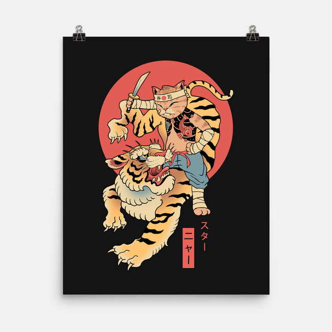 Tiger Cat Meowster-None-Matte-Poster-vp021