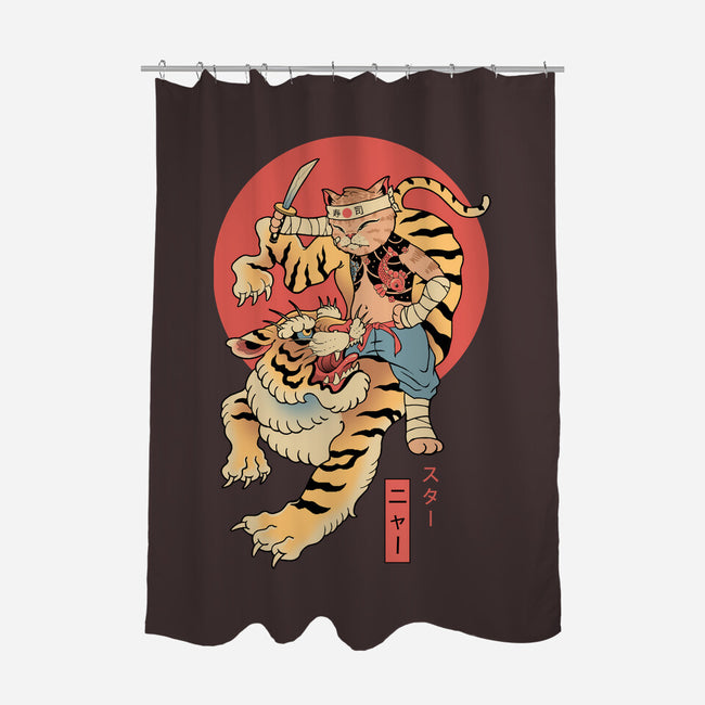 Tiger Cat Meowster-None-Polyester-Shower Curtain-vp021