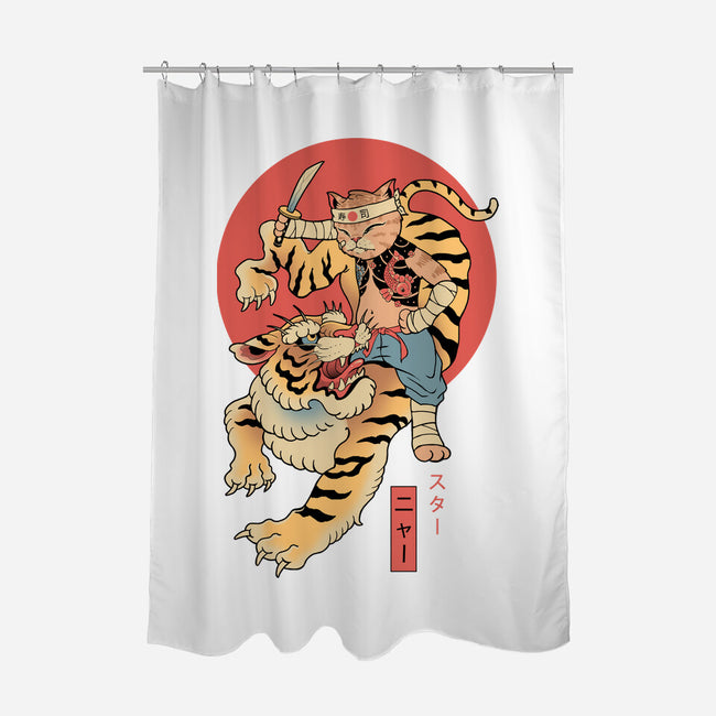 Tiger Cat Meowster-None-Polyester-Shower Curtain-vp021