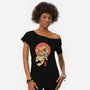 Tiger Cat Meowster-Womens-Off Shoulder-Tee-vp021