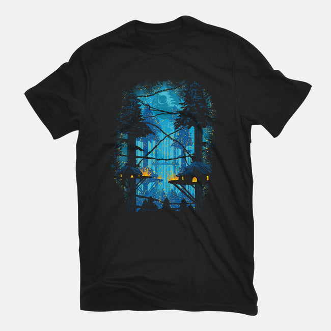 Ewok Village-Unisex-Basic-Tee-dalethesk8er