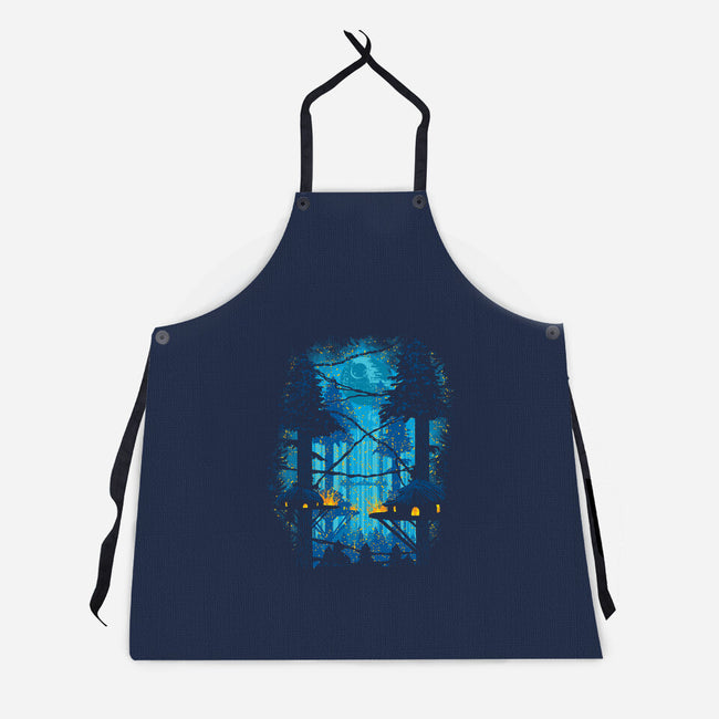 Ewok Village-Unisex-Kitchen-Apron-dalethesk8er