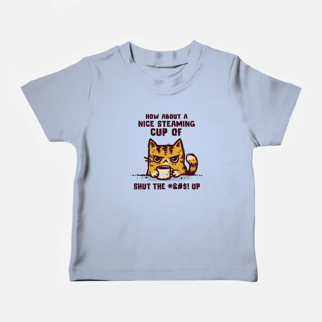 A Nice Steaming Cup-Baby-Basic-Tee-kg07