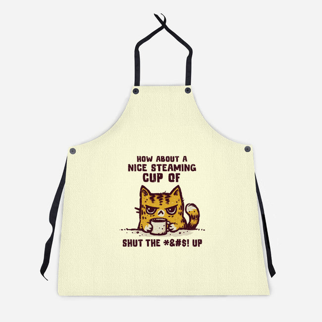 A Nice Steaming Cup-Unisex-Kitchen-Apron-kg07