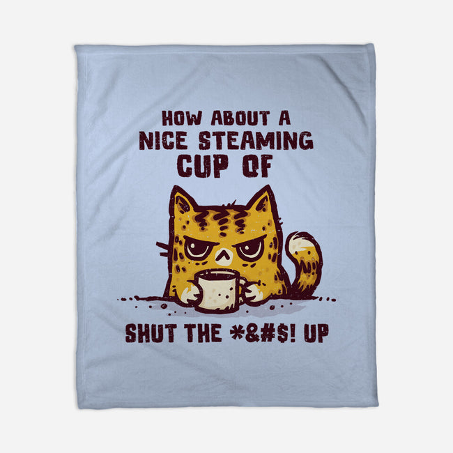 A Nice Steaming Cup-None-Fleece-Blanket-kg07