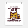 A Nice Steaming Cup-None-Matte-Poster-kg07