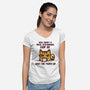 A Nice Steaming Cup-Womens-V-Neck-Tee-kg07