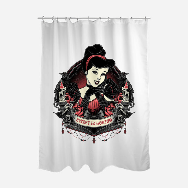 Sweet Is Boring-None-Polyester-Shower Curtain-glitchygorilla