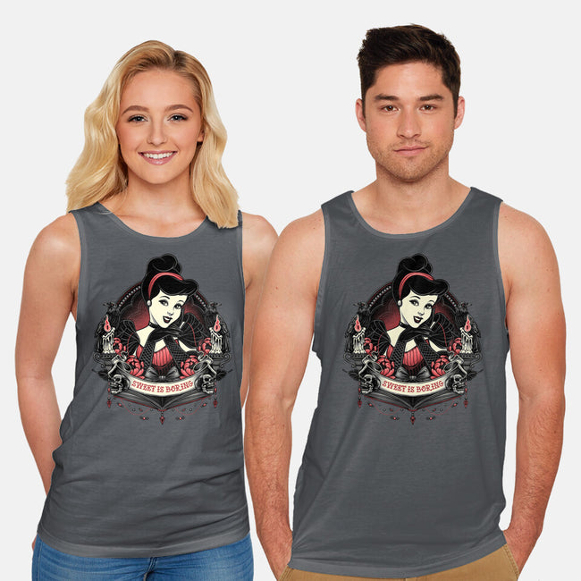 Sweet Is Boring-Unisex-Basic-Tank-glitchygorilla