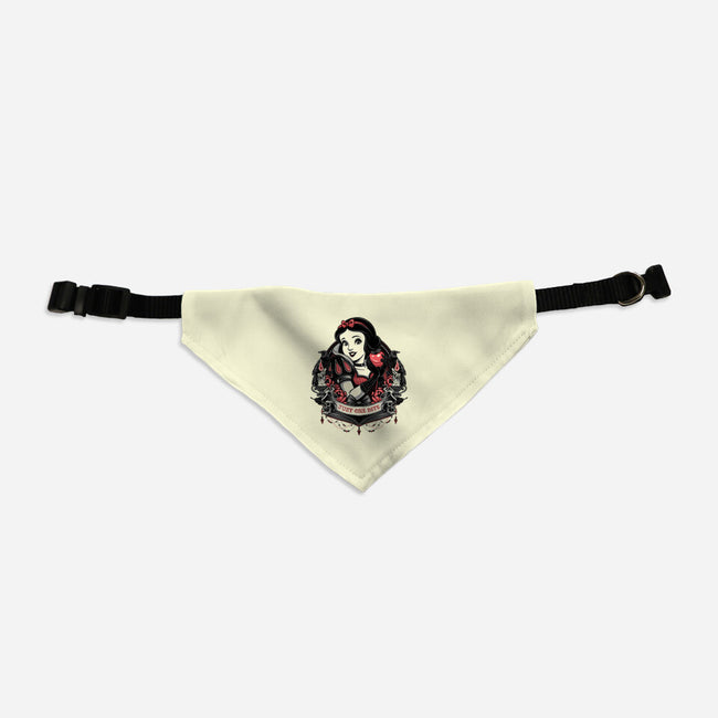 Goth Snow White-Dog-Adjustable-Pet Collar-glitchygorilla