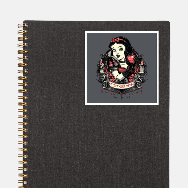 Goth Snow White-None-Glossy-Sticker-glitchygorilla