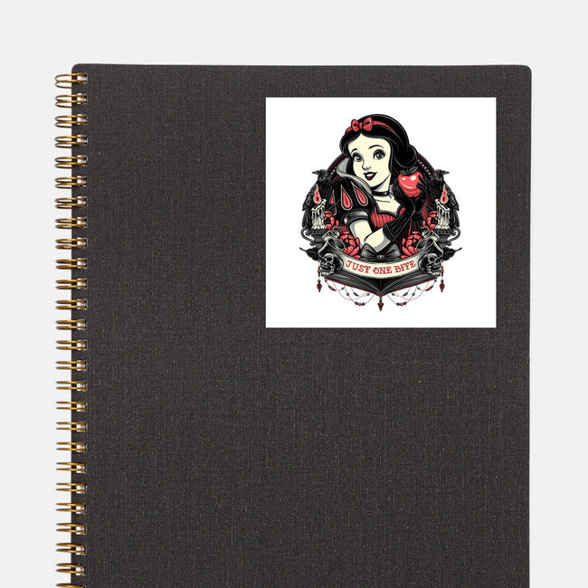 Goth Snow White-None-Glossy-Sticker-glitchygorilla