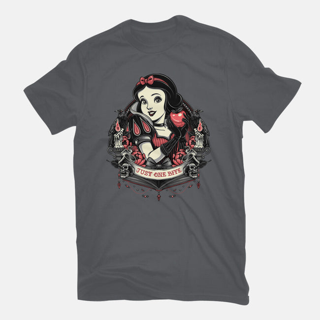 Goth Snow White-Womens-Basic-Tee-glitchygorilla