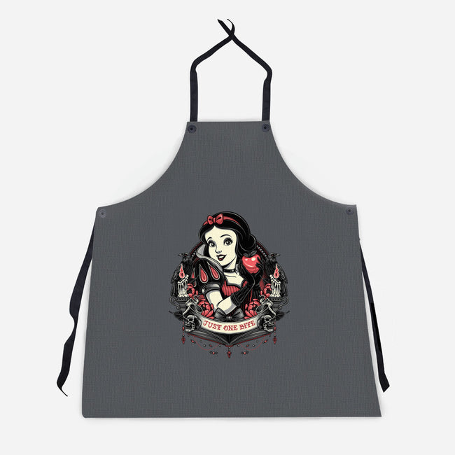 Goth Snow White-Unisex-Kitchen-Apron-glitchygorilla