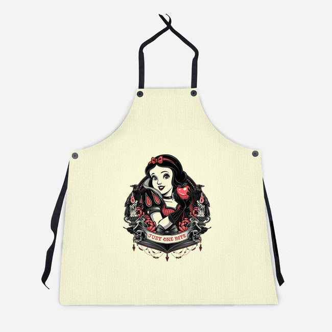 Goth Snow White-Unisex-Kitchen-Apron-glitchygorilla