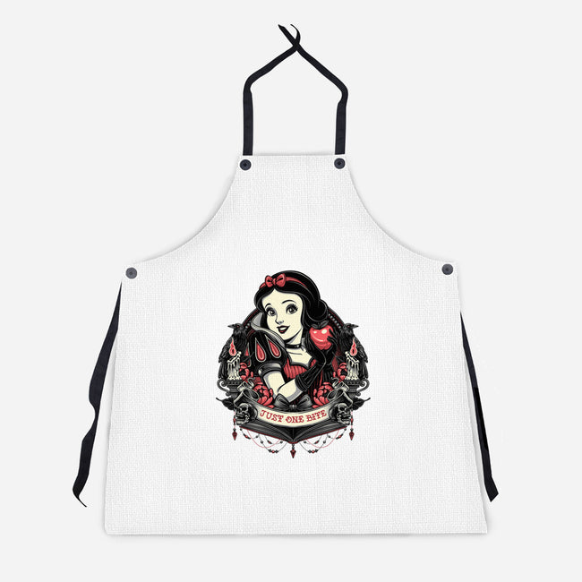 Goth Snow White-Unisex-Kitchen-Apron-glitchygorilla