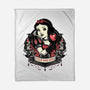 Goth Snow White-None-Fleece-Blanket-glitchygorilla