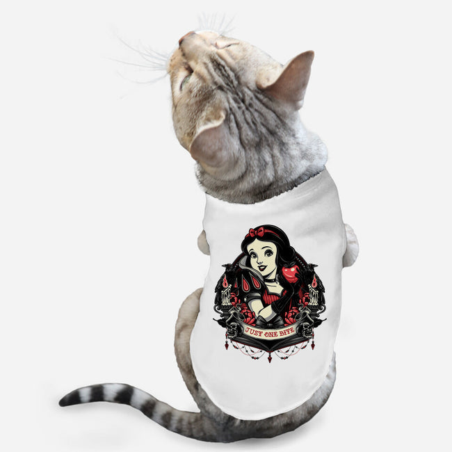 Goth Snow White-Cat-Basic-Pet Tank-glitchygorilla