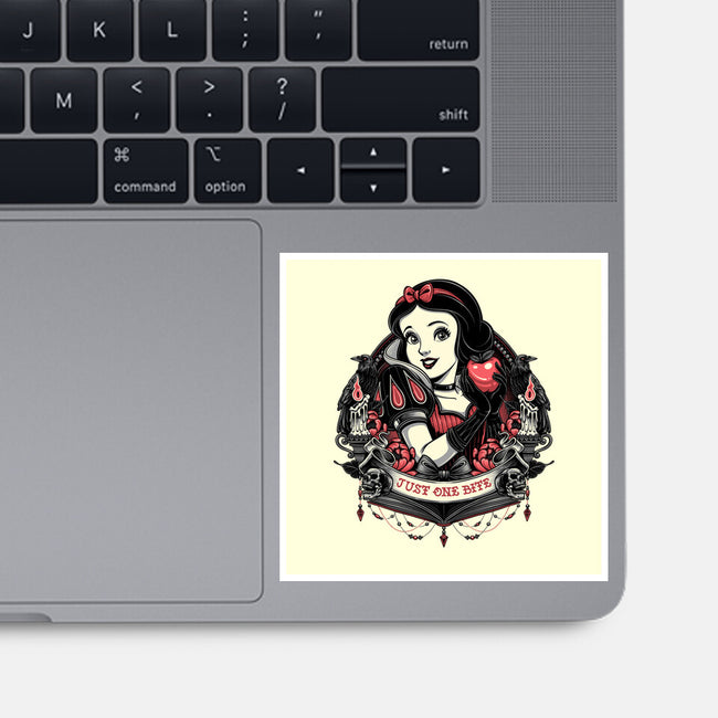 Goth Snow White-None-Glossy-Sticker-glitchygorilla