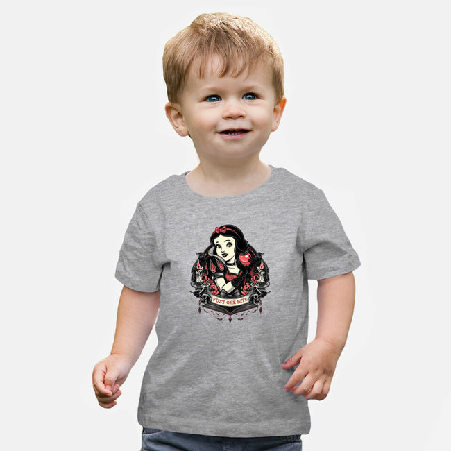 Goth Snow White-Baby-Basic-Tee-glitchygorilla