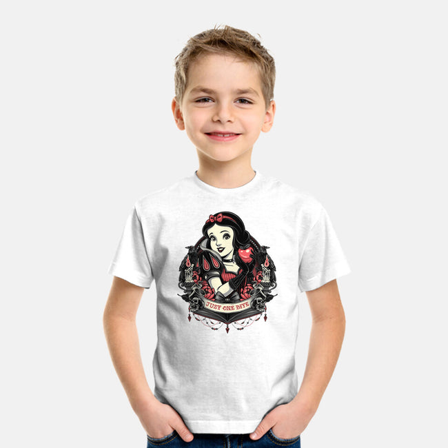 Goth Snow White-Youth-Basic-Tee-glitchygorilla