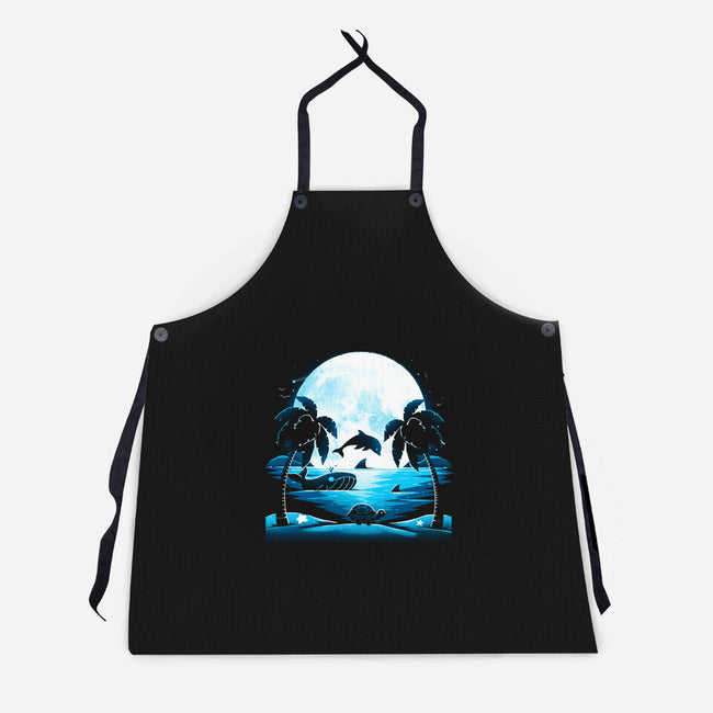 Summer Animals-Unisex-Kitchen-Apron-Vallina84