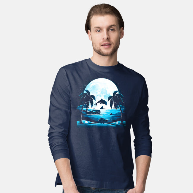 Summer Animals-Mens-Long Sleeved-Tee-Vallina84