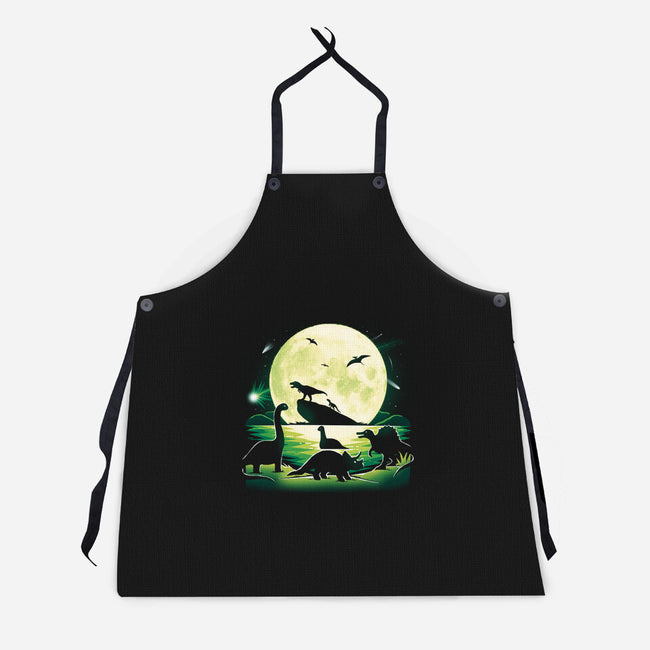 Jurassic Animals-Unisex-Kitchen-Apron-Vallina84