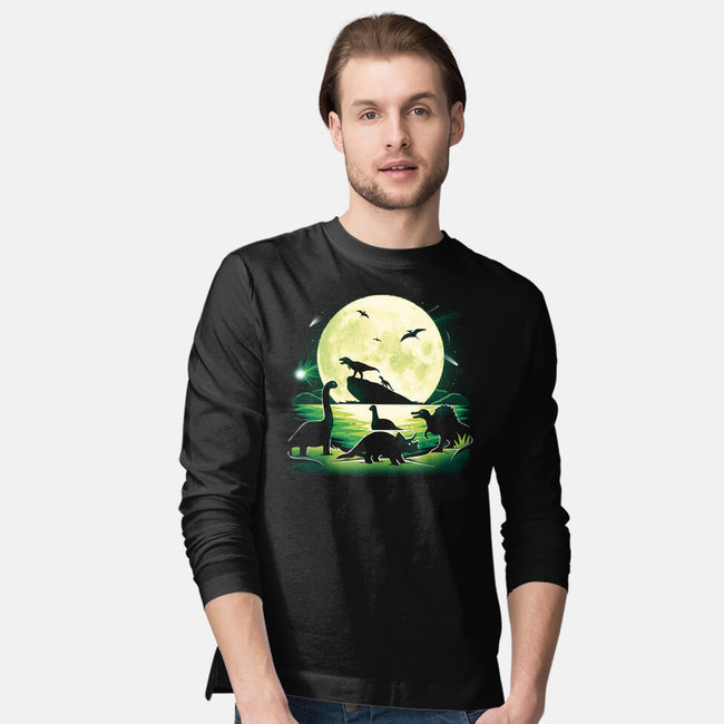 Jurassic Animals-Mens-Long Sleeved-Tee-Vallina84