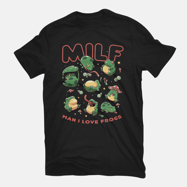 Man I Love Frogs-Unisex-Basic-Tee-koalastudio