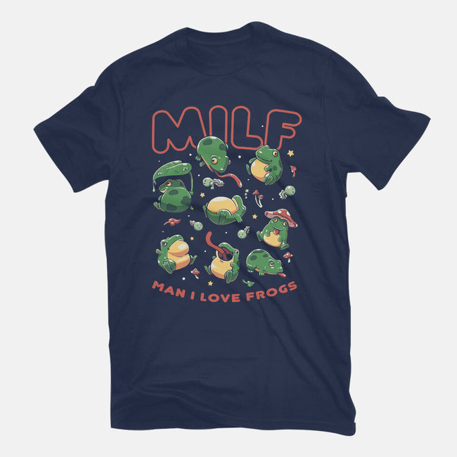 Man I Love Frogs-Unisex-Basic-Tee-koalastudio