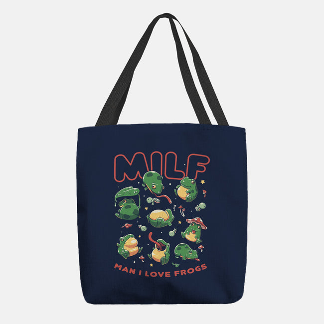 Man I Love Frogs-None-Basic Tote-Bag-koalastudio