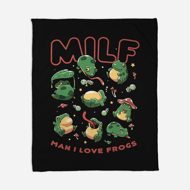 Man I Love Frogs-None-Fleece-Blanket-koalastudio