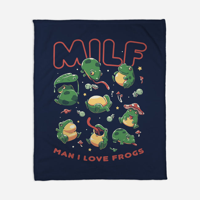 Man I Love Frogs-None-Fleece-Blanket-koalastudio