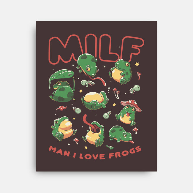 Man I Love Frogs-None-Stretched-Canvas-koalastudio