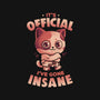 Insane Cat-Womens-Fitted-Tee-eduely