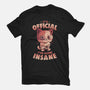 Insane Cat-Womens-Fitted-Tee-eduely