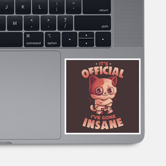 Insane Cat-None-Glossy-Sticker-eduely