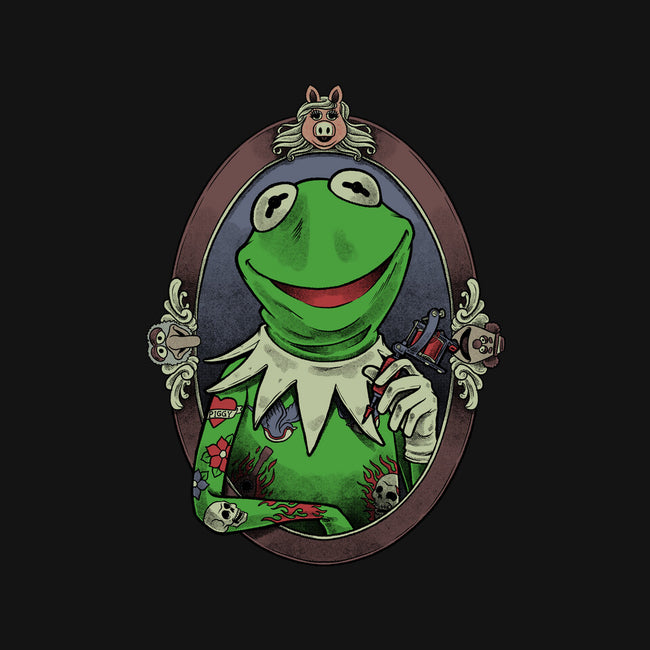 Tattoo Puppet Frog-Mens-Heavyweight-Tee-Studio Mootant